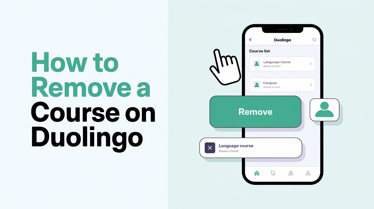 how to remove a course on duolingo