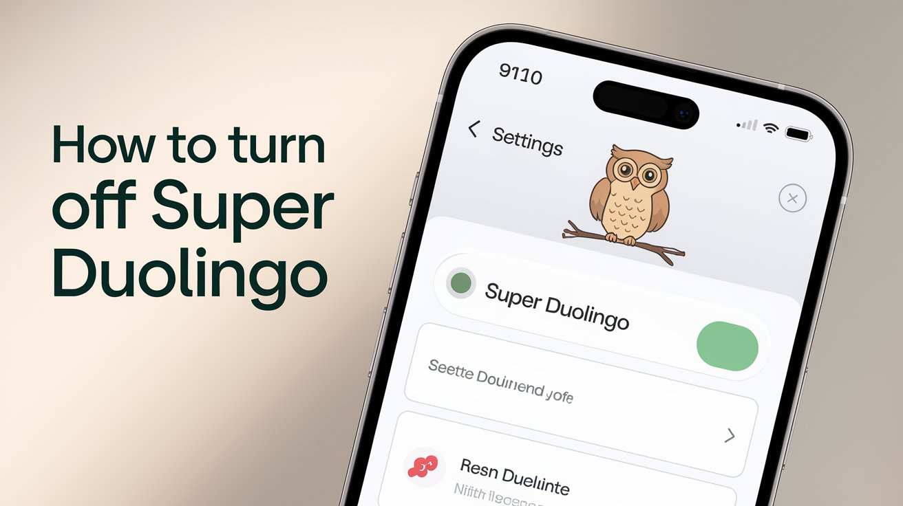 how to turn off super duolingo